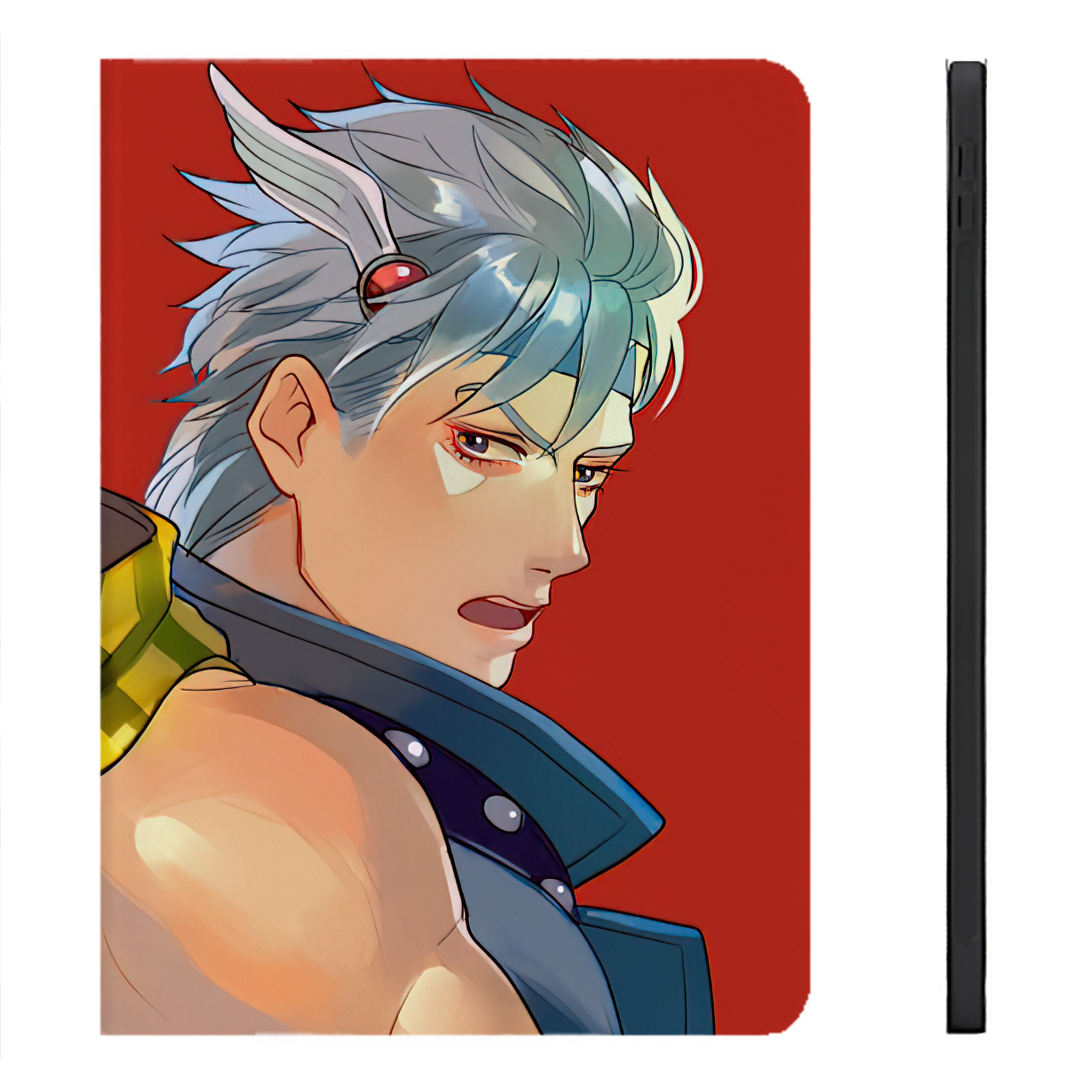 （画像用） ジョジョの奇妙な冒険 JoJo's Bizarre Adventure IPadケース ペンホルダー付き ブックスタイルデザイン